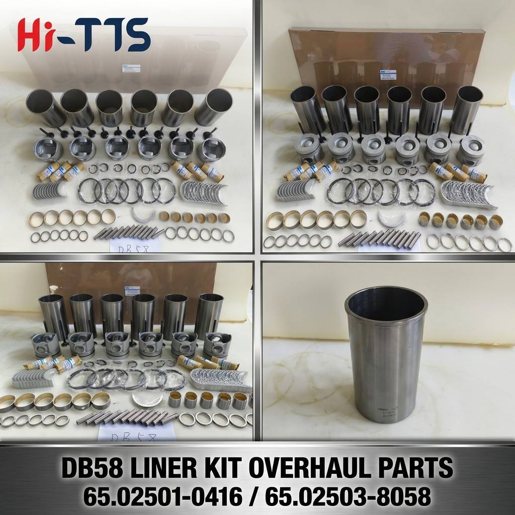 15011500003 DB58T Engine Repair Kit 150115-00003 Full Gasket Kit Liner Kit for DB58 Doosan Daewoo  Excavator Engine Construction Machinery Parts