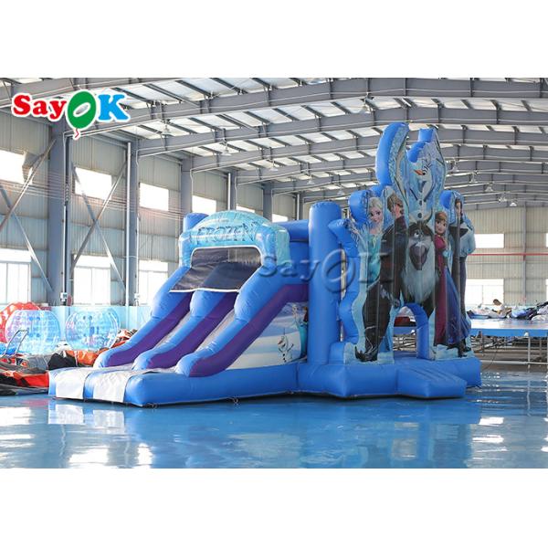 6m 20ft Children Frozen Bounce House Inflatable Bouncy Castles With Slide