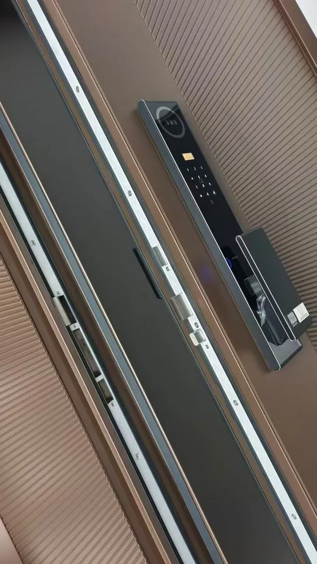 Durable Modern Steel Interior Door with Security Sound Insulation and Customizable Surface for Home Office