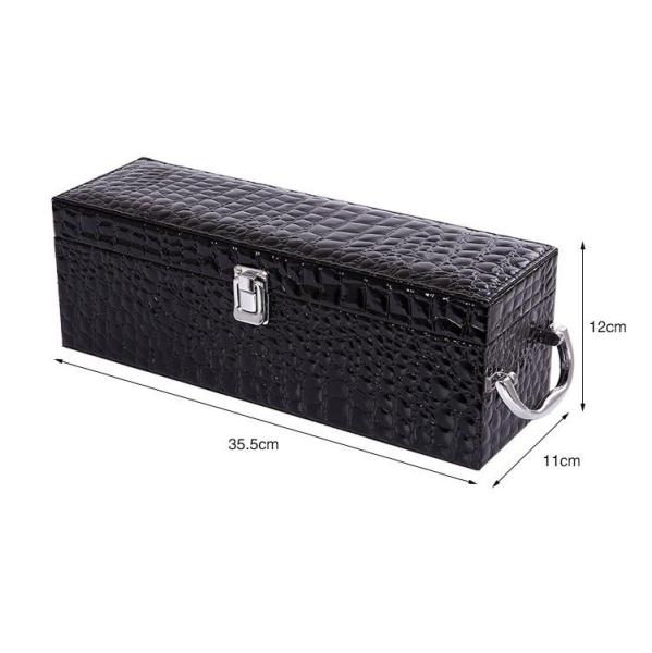 Luxury Custom Leather Wooden Wine Gift Box / Gift Boxes For Wine Glasses