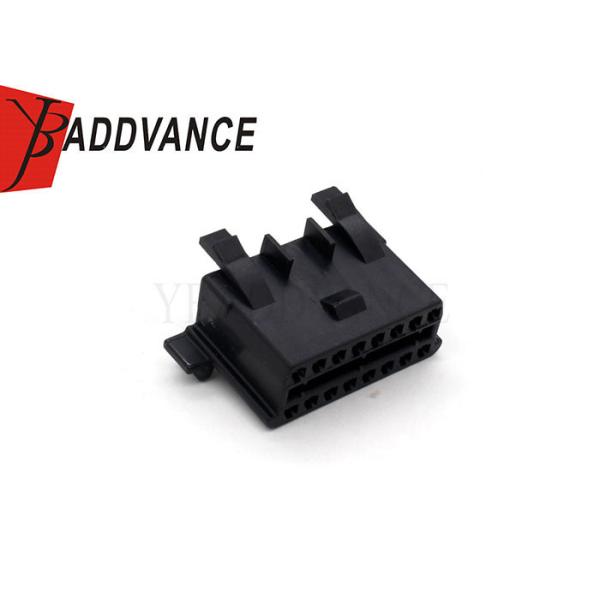 Original 16 Pin Female Auto Wire Harness Connector Black With Terminals