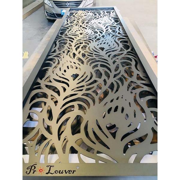 Customized Aluminum Decorative Laser Cut Metal Panels For Hotel Fence