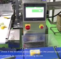 120WPM 100 met en sac Min High Speed Check Weigher avec le poussoir