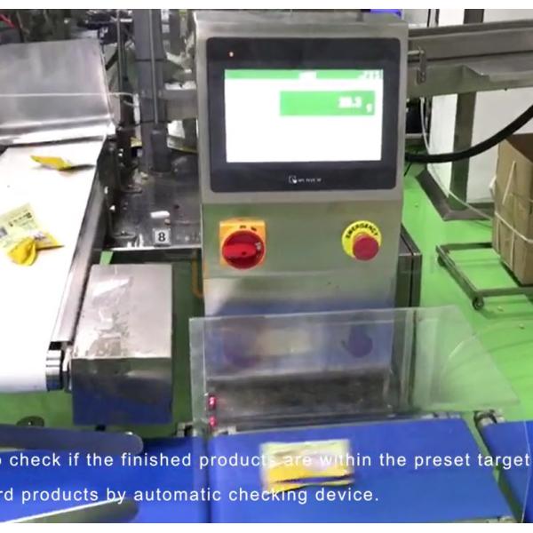 120WPM 100 Bags/ Min High Speed Check Weigher With Pusher