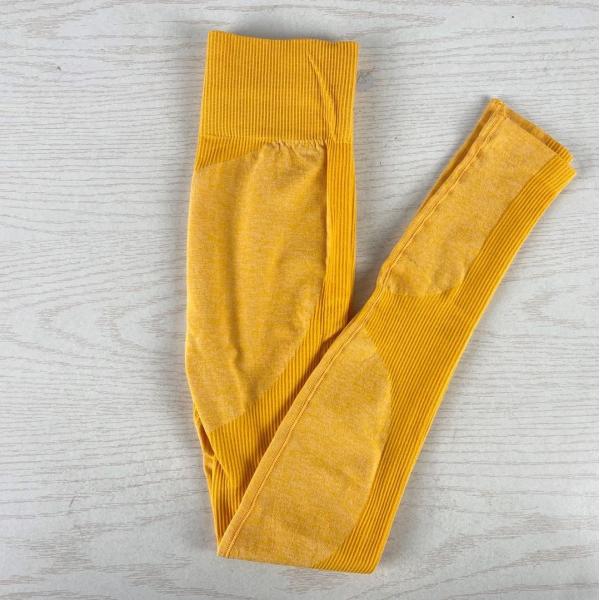 Брюки фитнеса талии женщин безшовные черные высокие повторно использовали пластиковые гетры