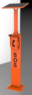 Waterproof Solar Powered VoIP Emergency Telephone for Highway Roadside / Campus