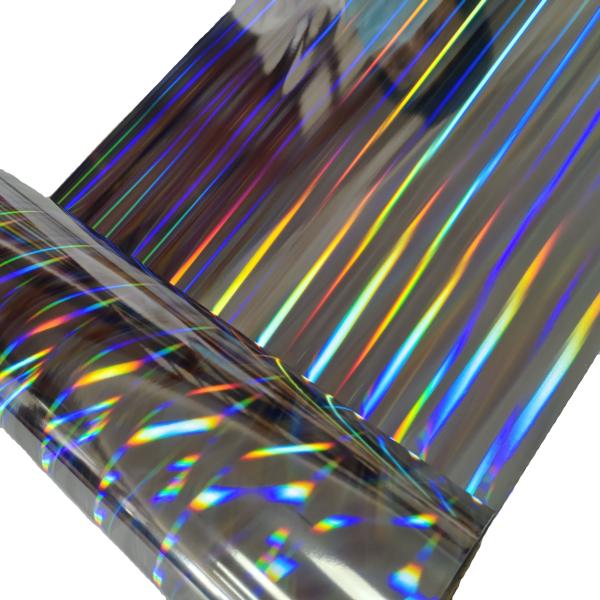 Película de laminado térmico metalizado holográfico basado en PET Pilar de luz para impresión de envases versátiles