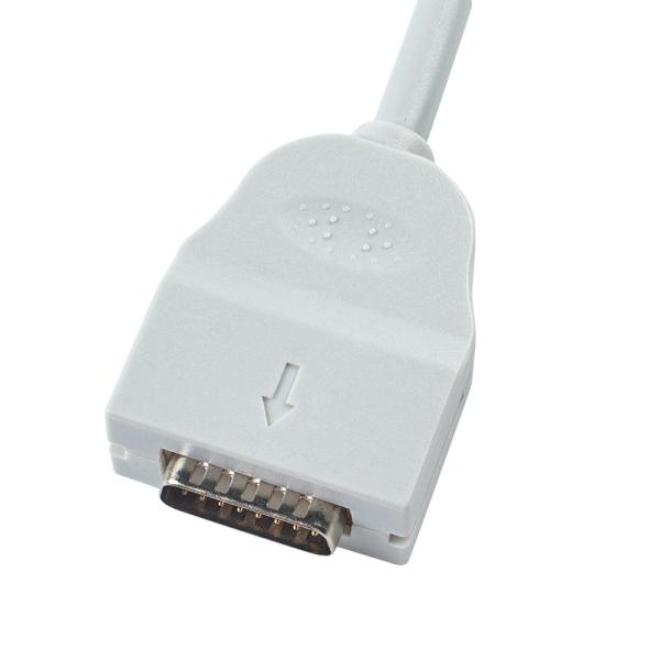 OD6mm 2.2M EKG Trunk Cable Compatible with Mortara Burdick 1600 300 3100 400 6100 800
