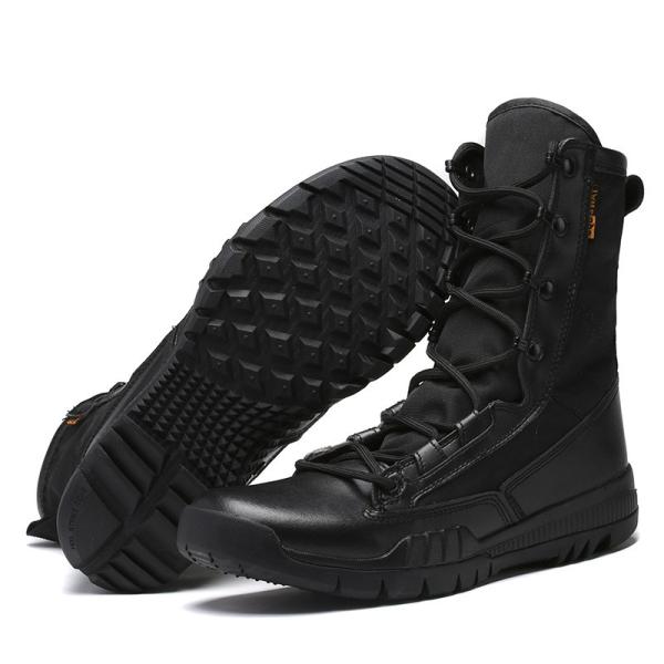 Wholesale Tactical Black Military Boots Hiking Shoes Defensive Rubber Sole Men's Tactical Boots Desert Boots