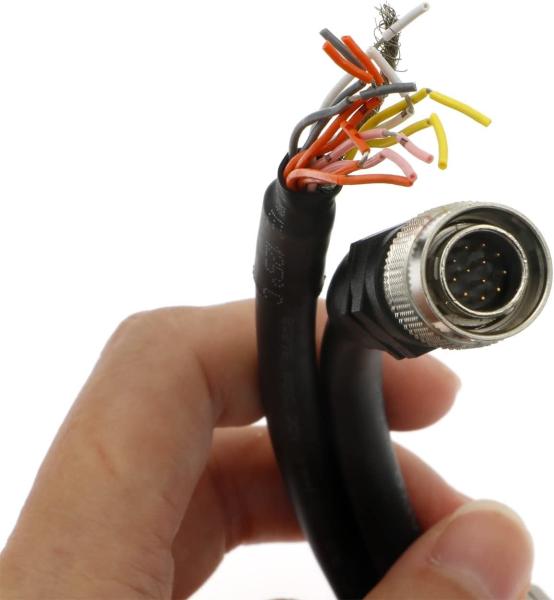 Alvin'S Cables 12 Pin Hirose Male HR10A-10P-12P High Flex Power IO Cable For Camera 1m