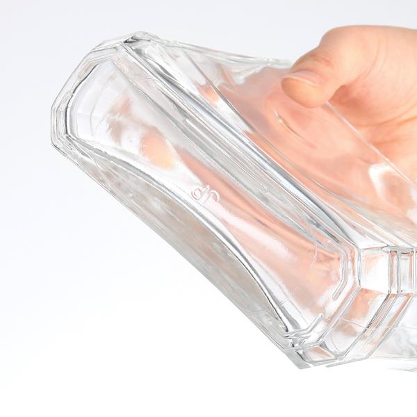 500ml Glass Collar Square Vodka Whisky Bottle Wine Glass Bottle