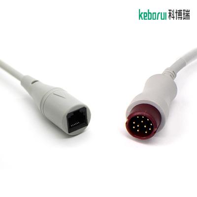 PVC Copper 3.2m TPU Mindray IBP Cable For Abbott Transducer