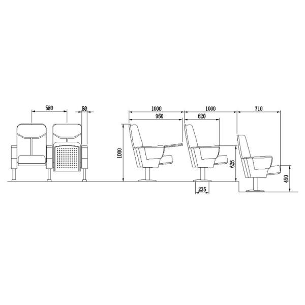 China High Quality Auditorium Chair, Theater Chair For Sale