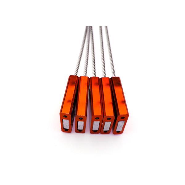 4.01KN Tensile Strength Cable Security Seals With Pull Tight Locking Mechanism