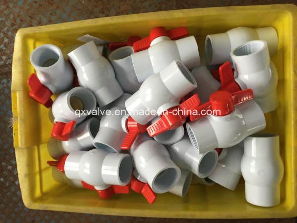 Low Temperature Small CPVC Water Shutoff Pipe Ball Valve for Agricultural Application