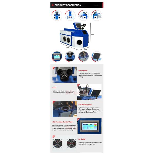 CE Mini Jewelry Laser Welding Machine Practical For Gold Anklet