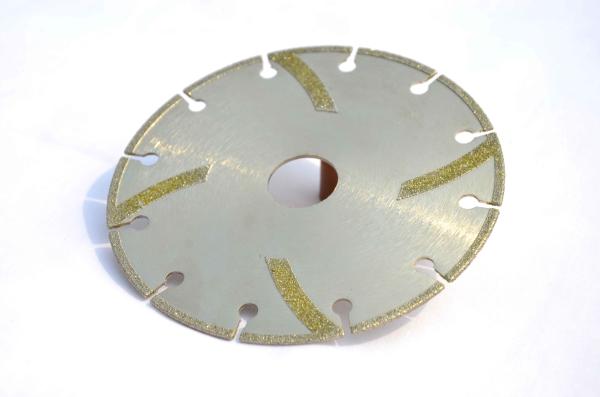 Diamond Plated Grinding Wheels , Electroplated Diamond Disc For Stone