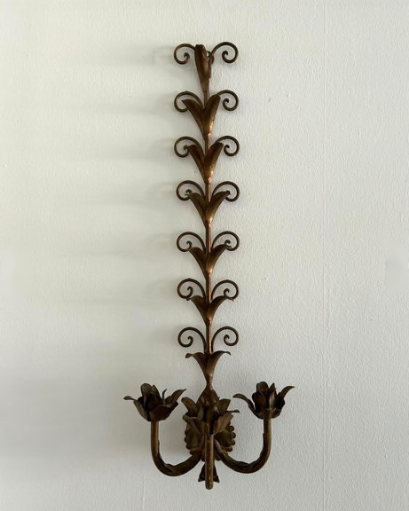 High End 5 Star Hotel Wall Iron Work Luxury Sconce Decoration