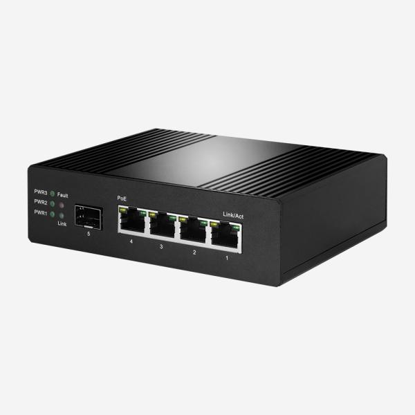 O ponto de entrada industrial do gigabit de 4GE 1SFP comuta o interruptor portuário dos ethernet 10Gbps 5