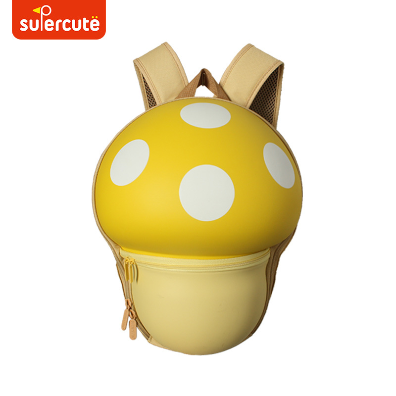 Supplier Custom Kids School Backpacks Mushroom Design School Bag Children Book Bags