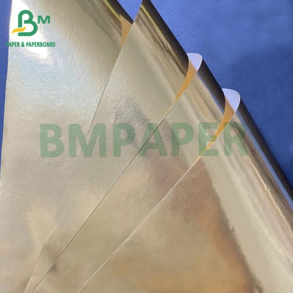 Papel metalizado de aluminio dorado y plata