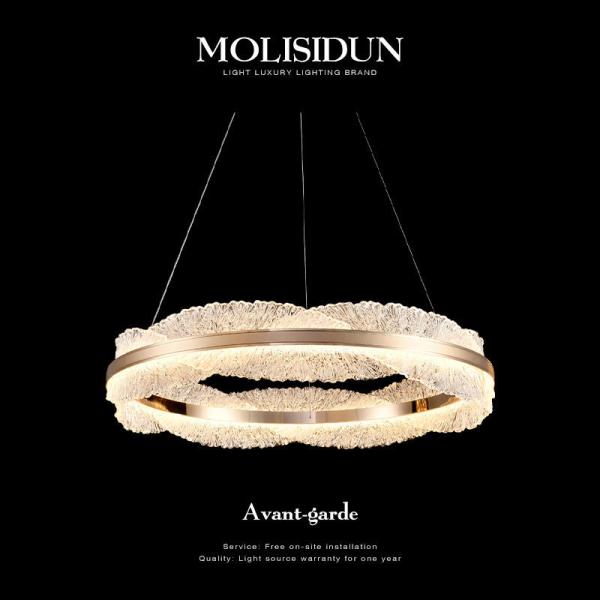 2025 Modern Luxury Italian Circle Design Living Room Chandelier High Class Aluminum New Lamps For Bedroom Hotel Warm White E26 Crystal Pendant Light