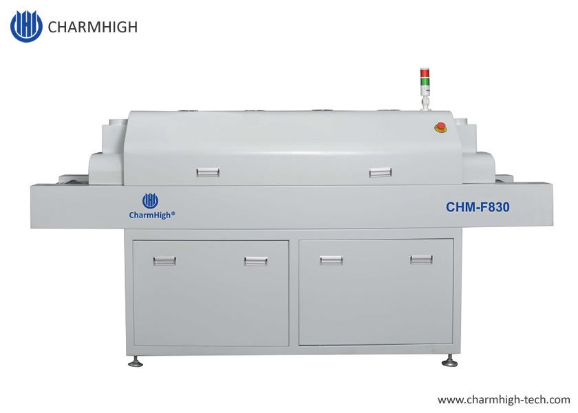 CHM-F830 Вертикальная печь оплавления SMT, 8 температурных зон, 1400*300 мм, машина для пайки горячим воздухом