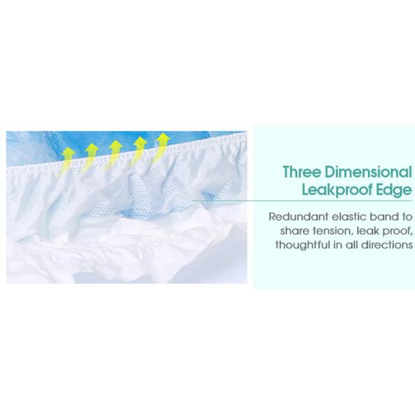 Blue ADL Adult Baby Pants Fluff Pulp Overnight Pull Up Diapers For Adults