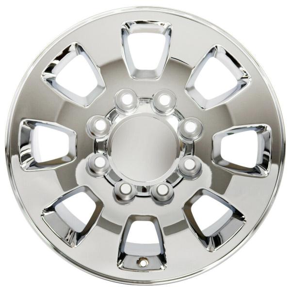 18 Rims Chevy Silverado HD 3500 8 Lug 8x6.5 Polished Wheels Rims 5501