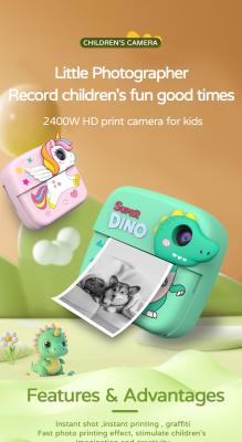 2400w 1080P HD Caméra d'impression instantanée pour enfants Écran tactile
