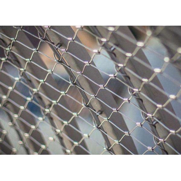 Flexible Stainless Steel Wire Rope Mesh with 3mm Wire Diameter and 7 x 7 or 7 x 19 Structure for Balustrade and Railing