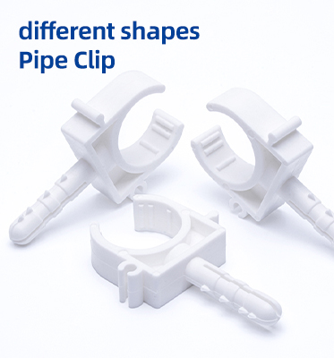 16MM White Plastic Pipe Clip Multipurpose Plastic Pipe Clamps High Elasticity