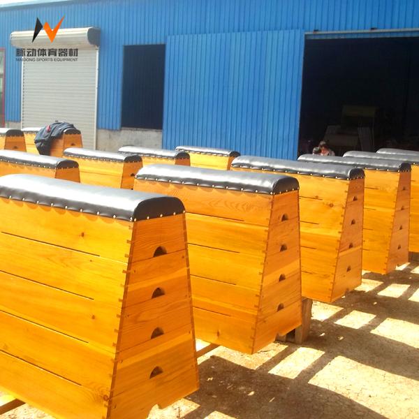 Водонепроницаемое твердое дерево гимнастическое оборудование для скакалки лошадей для 5 секций скакалки