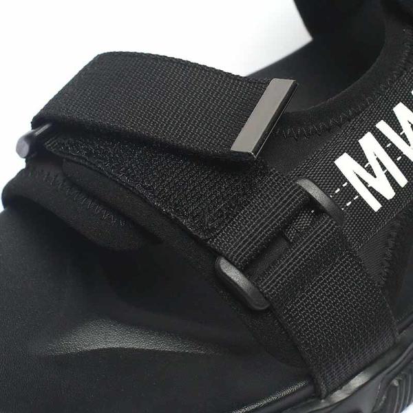 BRUNO VIERO Black Anti Skid Flat Outdoor Mens Sandals