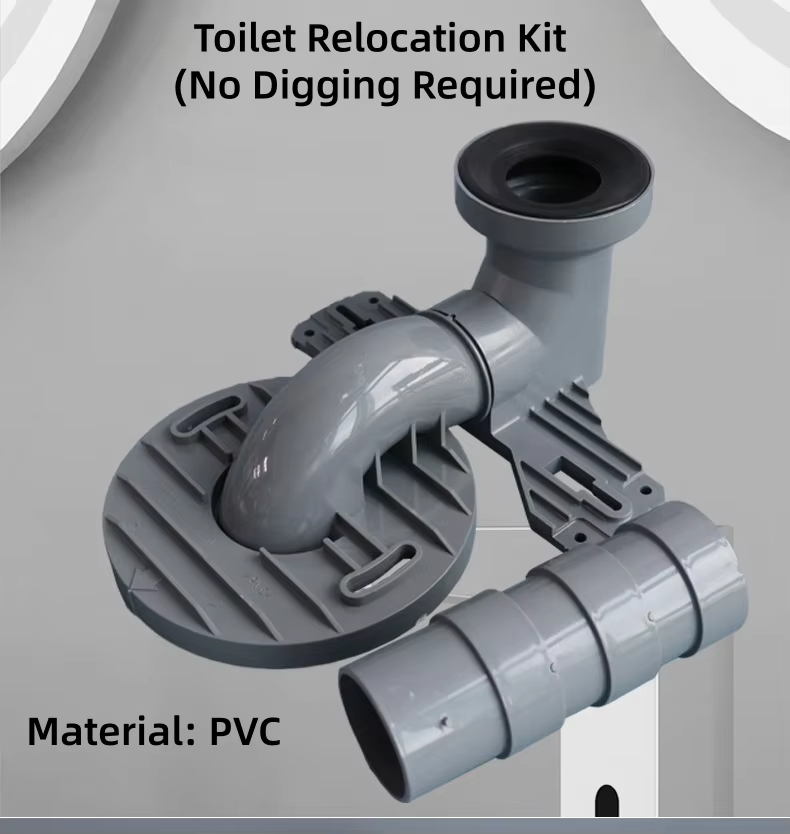 Bathroom Toilet Connection Drain Pipe Plastic Pipe Shifter Polyvinyl Chloride Offset Plate Connection Pipe