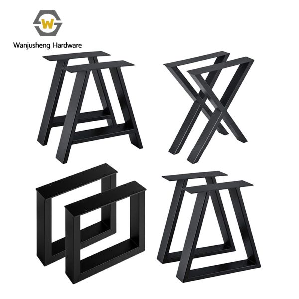 Professional Hardware Home Desk Feet Square Table Frame Furniture Leg Metal Table Legs