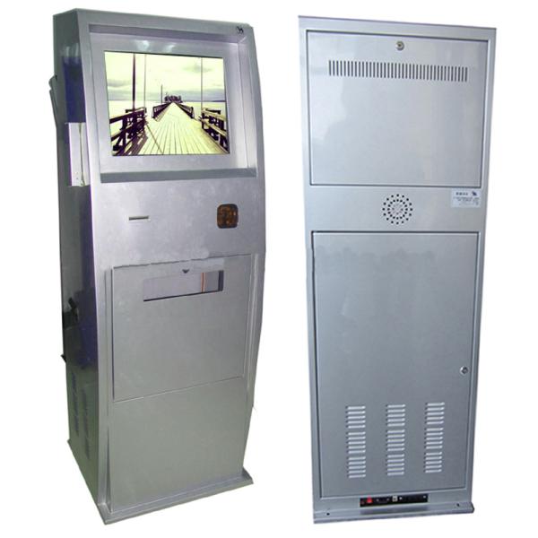 RJ11 300nits quiosque interativo de um toque de 19 polegadas com leitor de cartão