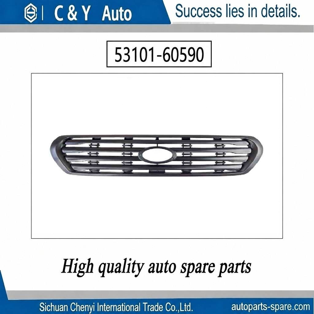 OE 53101‑60590 Upper Radiator Grille Assembly For Toyota Land Cruiser Prado OE Replacement Front Bumper Grille