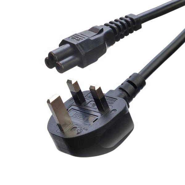 Network SDK UK BS Standard C5 C19 Connector 3 Pin Line Lead Strip Wire Power Cord 3 Prong Ac Cord Supply IEC Cable Black