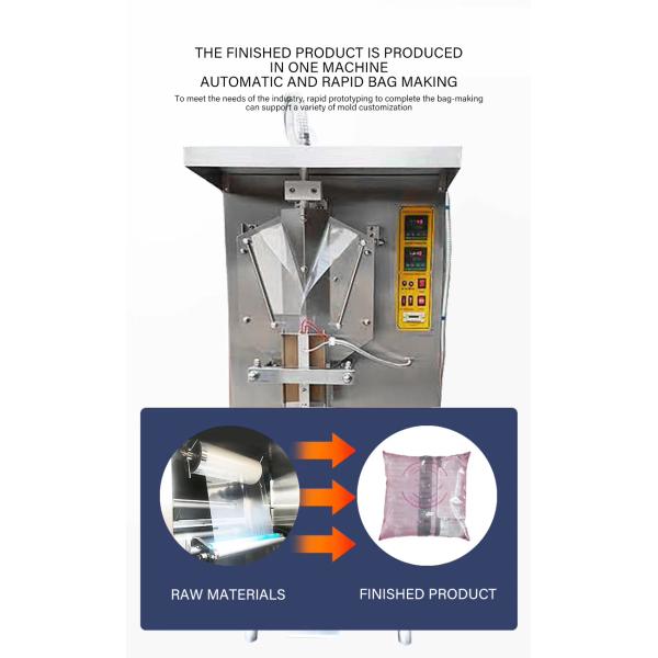 AS-2000 Automatic Water Pouch Packing Machine Milk Sachet Bag Packing Machine Popsicle Liquid Filling Sealing Packing Machine