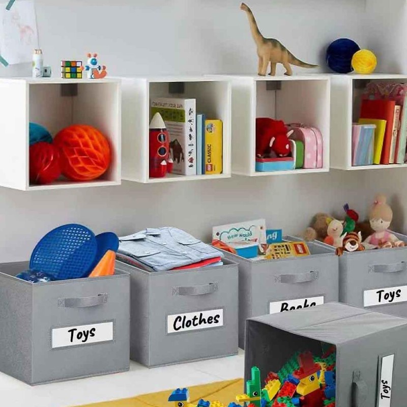 Simple Non-Woven Folding Storage Box with Lidless Organizer for Home Business Card Toy Layer File Storage Cabinet Box Storage