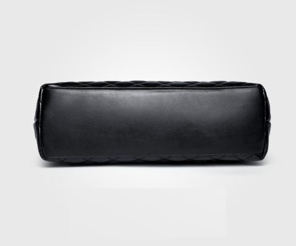 ODM Polyester Lining Shoulder Polyurethane Tote Bag With Hasp