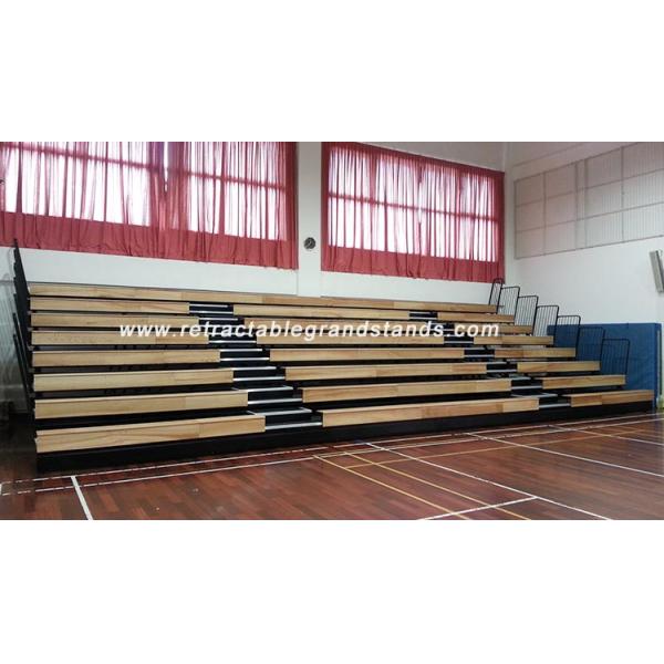 Asiento retractable con gradas de madera interior del blanqueador para la escuela secundaria