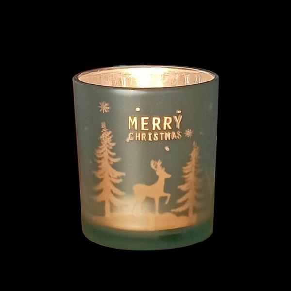 B2B Electroplated Christmas Candle Jars: Bulk Order, Custom Design, Shatter