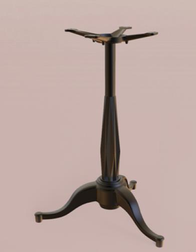 Black / Metal Dining Table legs Pedestal Base Outdoor / Indoor Designer Table Base