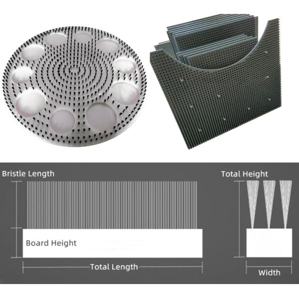 Tufted доска нейлона PVC низкопробная Scrub плоские щетки щетки и плиты решетины для CNC