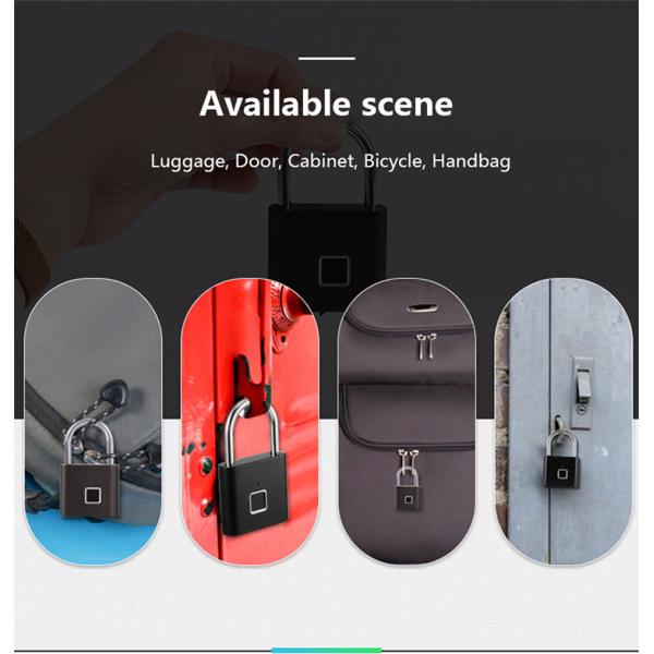 Advanced Smart Outdoor Padlock Compact Biometric Outdoor Padlock