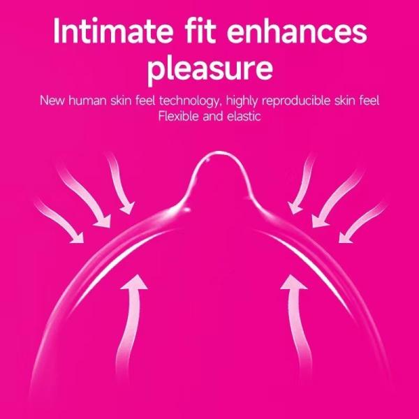 Bulk Pack of 10 Pieces/Box Sensitive Skin Friendly Lubricated Condoms Fragrance Free