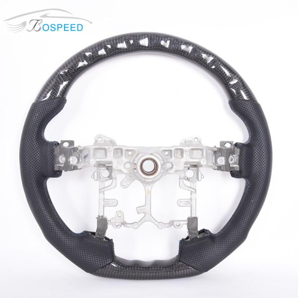 Alcantara Personalised Red Stripe Steering Wheel Toyota Hilux Matte Black