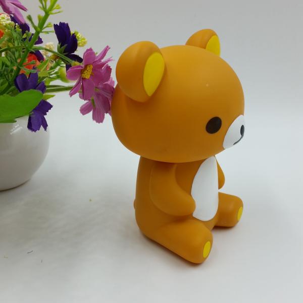 Custom Lovely Bear Rubber PVC Toys ,PVC Vinyl Action Figures , Eco-friendly For Home Decoration, Accept OEM